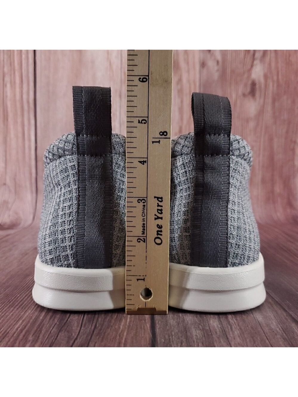 Lusso Cloud Unisex M8 W10 Guru Sherp Gray Waffle Chukka Slip On Slippers Shoes - Picture 13 of 16